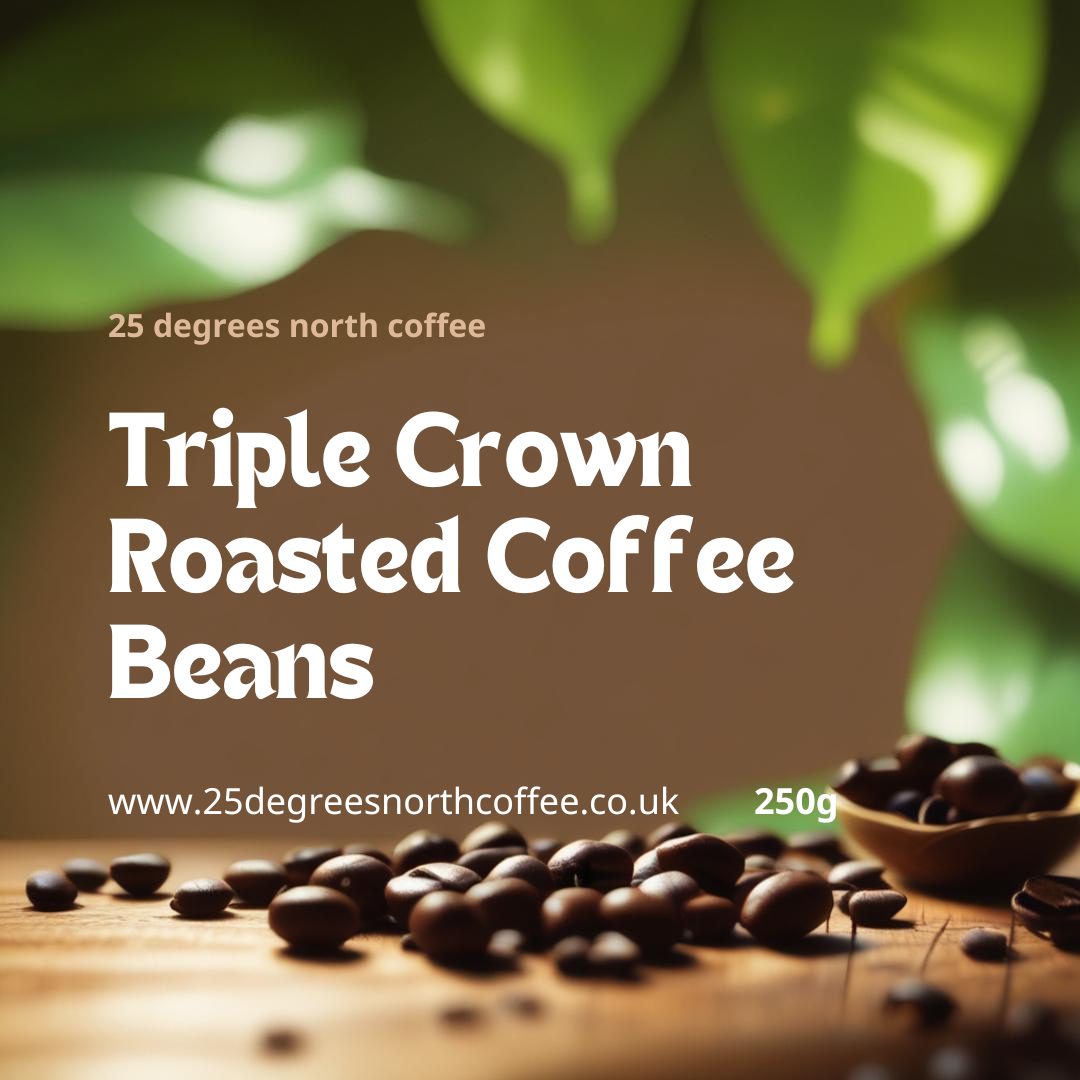 Triple Crown Coffee Beans or Ground Coffee 250g